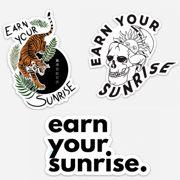 Earn Your Sunrise Sticker Pack (3 pc.)